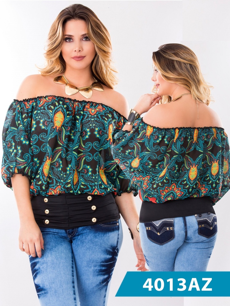 Blusa Moda Colombiana Azulle