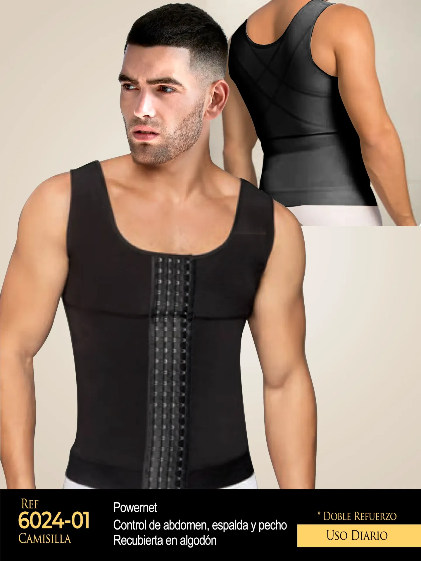 Fajas Studio AA Camisilla en Powernet Hombre