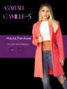 Women's Coral Long Open Front Blazer Coat Camille-5