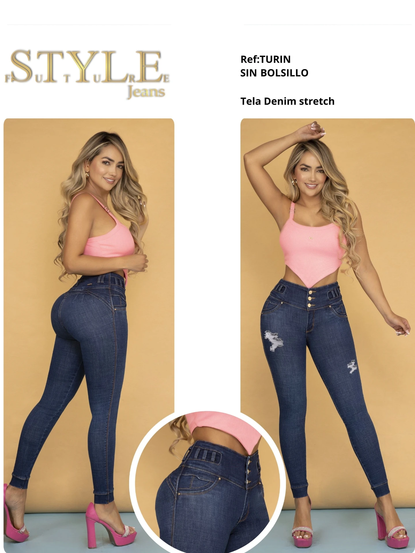 Jeans Levantacola Colombiano