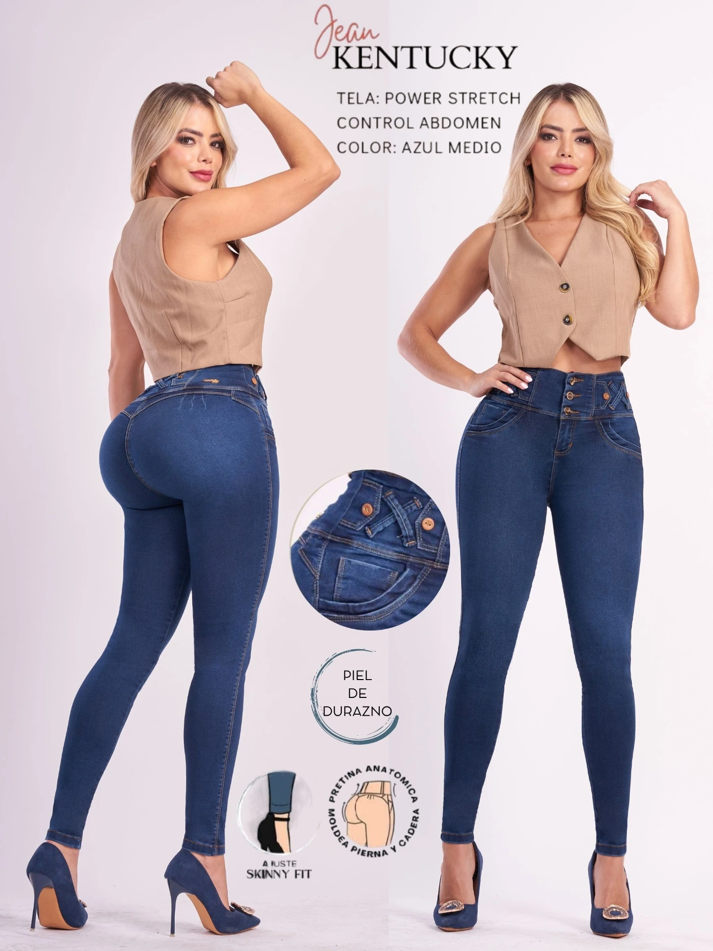 Jeans Levantacola Colombiano