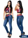 Jeans Levantacola Colombiano Azulle Azul